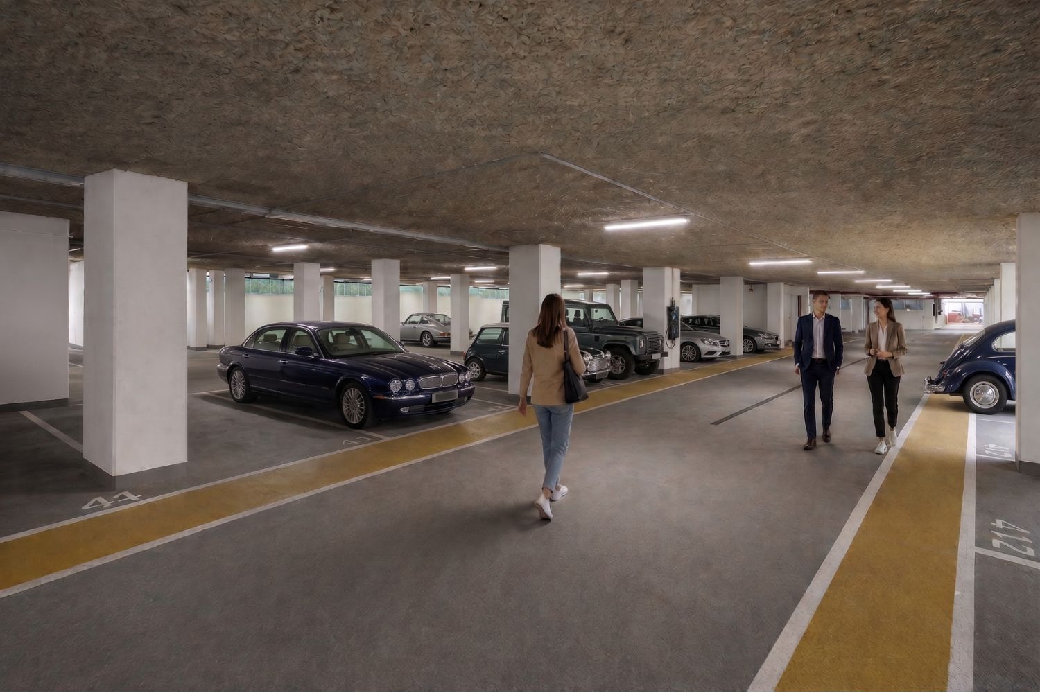 On-site parking at The Smith